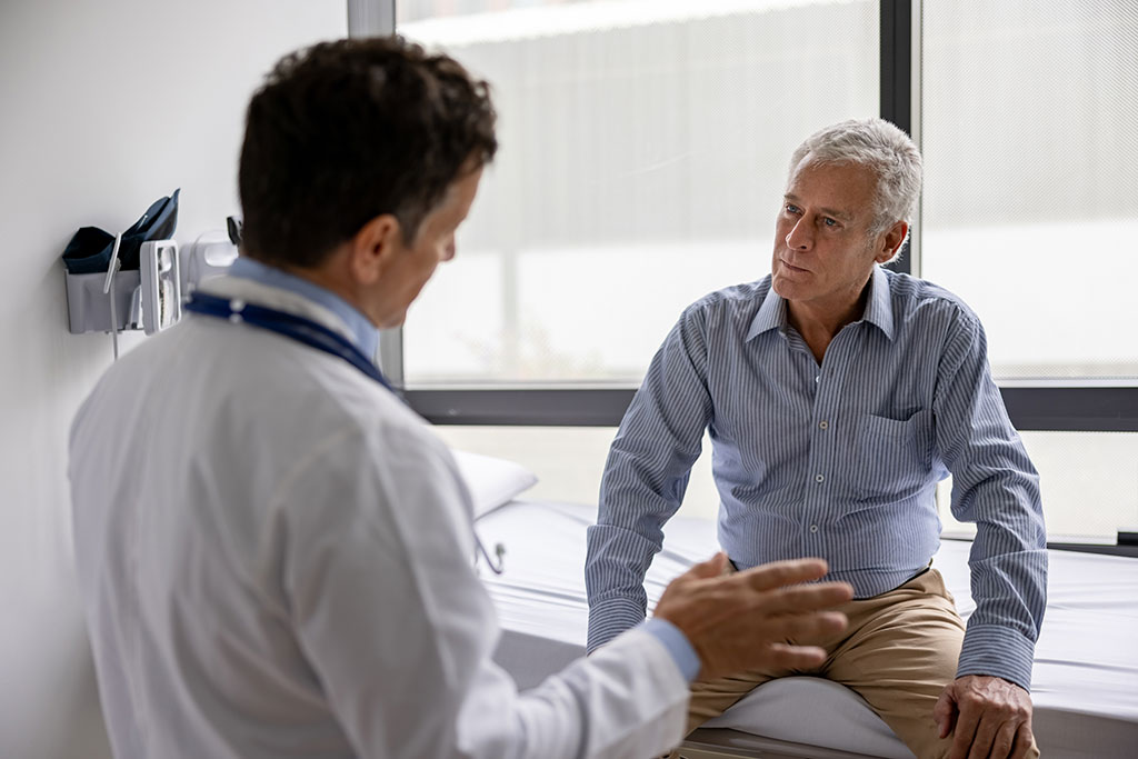 Healthcare provider with patient